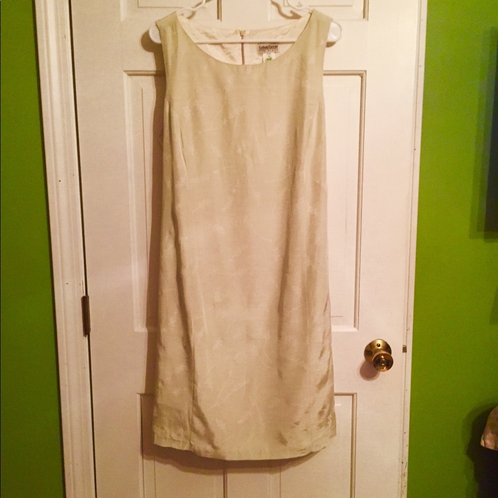 Formal silk feel maternity dress